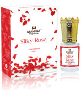 Silky Rose Attar, No Alcohol, Unisex, Long-Lasting, 6 ML Roll On