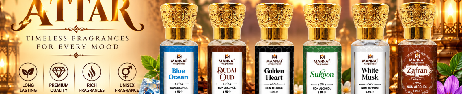 Premium Attar Fragrances at Sunset Premium Attar Fragrances at Sunset